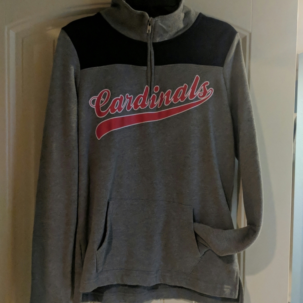 NWOT St.Louis Cardinals PINK quarter zip